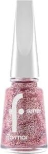 Yoğun Simli Şeffaf Oje - Glitter Nail Enamel - GL039 Red In SILVER-8682536049948