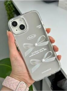 Iphone 13-14 - 15 ile Uyumlu Aynalı Fiyonk Model Silikon Kılıf