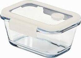 Glace Vakumlu Cam Saklama Kabı 460 ml Bej