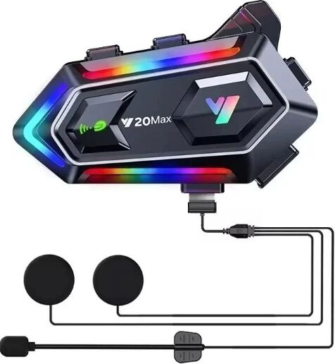 Y20 Max Kablosuz Motosiklet Kask Intercom
