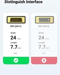 HDMI DVI 1080P Çift Yönlü Görüntü Aktarma Kablosu, 1 Metre