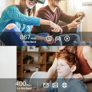 T3U, AC1300 Mbps, Çift Bant, USB 2.0, Wi-Fi 5 USB Adaptör
