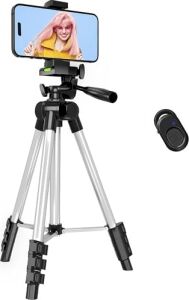 Infomax Telefon Tripodu – 33-110CM Katlanabilir Tripod Telefon Tutucu, 360° Döner Başlık, Bluetooth Kumandalı Selfie Çubuğu, Ios/android Uyumlu, Kamera ve Gopro ile Kullanılabilir