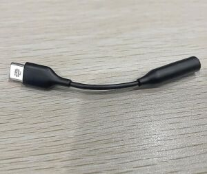 Type-C Için 3.5mm Aux, Kulaklık ve Mikrofon Adaptörü Siyah,  Telefonlar ile Uyumlu