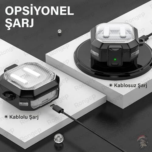 Galaxy Buds4 Pro/buds 4 Için Kılıf [güvenlik Kilit Tasarımlı] Tam Koruma Sağlayan Galaxy Buds4 Kulaklık Kılıfı Karbon Fiber Dokulu  Buds 4 Pro Kılıfı (Siyah)