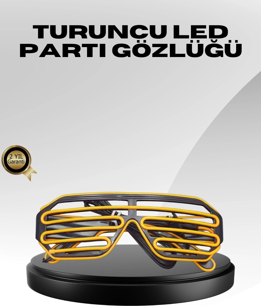 Işıklı Tasarımlı LED Gözlük Eğlence Aksesuarı