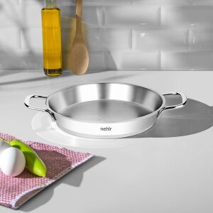Nehir Silver Çelik Italyan Omlet Sahan 18 cm Kapaksız