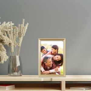Antik Pirinç 5 x 7 Fotoğraf Çerçevesi – Boncuk Sınır Tasarım
