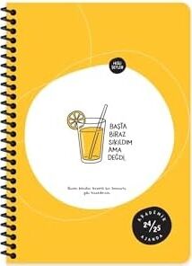 A5 Spiralli Akademik Ajanda - Başta Sıkıldım