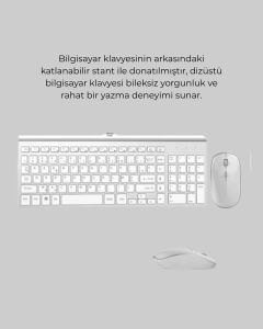 Ofis ve Ev Kullanımı Için Kablosuz Klavye Fare Seti - Ergonomik ve Pratik