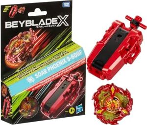 Beyblade x Soar Phoenix 9-60GF Deluxe Ip Fırlatıcı Seti, Saldırı Tipi Sağ Dönen Top Oyuncak; 8 Yaşındaki Erkek ve Kız Çocuklar Için Harika Hediye
