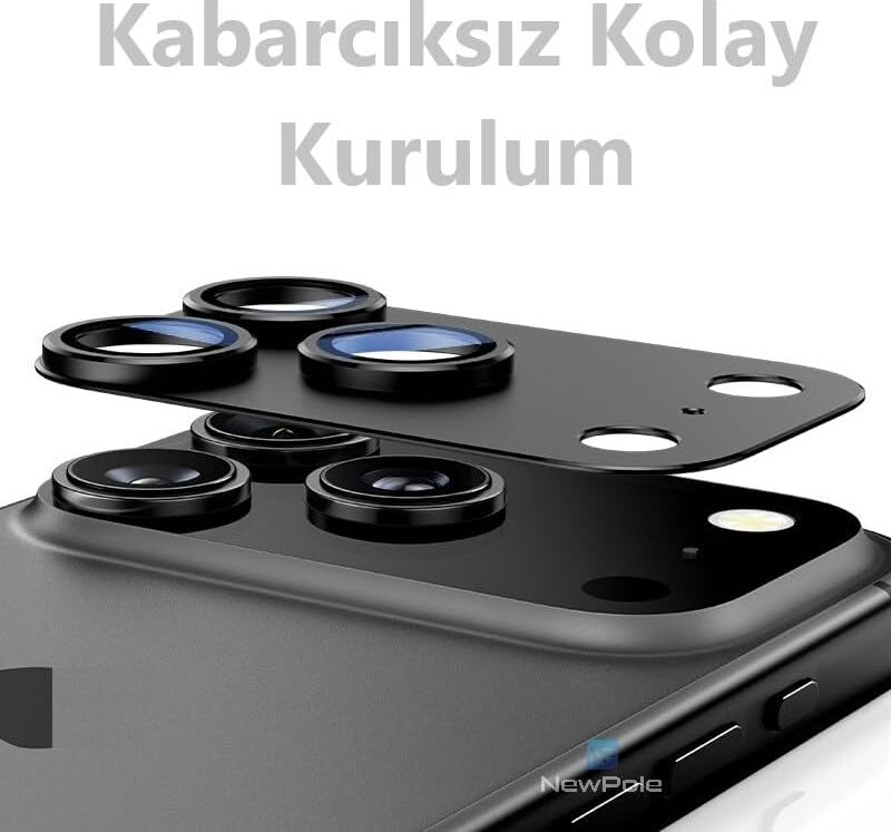 iPhone 17 Pro Max Için Kamera Lens Koruyucu [darbeye Dayanıklı] Alüminyum Lens Kamera Koruyucu Tam Kaplayan Apple iPhone 17 Pro Max Lens Koruyucu (Titanyum Siyah, iPhone 17 Pro Max)