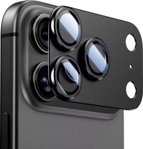 iPhone 17 Pro Max Için Kamera Lens Koruyucu [darbeye Dayanıklı] Alüminyum Lens Kamera Koruyucu Tam Kaplayan Apple iPhone 17 Pro Max Lens Koruyucu (Titanyum Siyah, iPhone 17 Pro Max)