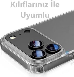 iPhone 17 Pro Max Için Kamera Lens Koruyucu [darbeye Dayanıklı] Alüminyum Lens Kamera Koruyucu Tam Kaplayan Apple iPhone 17 Pro Max Lens Koruyucu (Titanyum Siyah, iPhone 17 Pro Max)