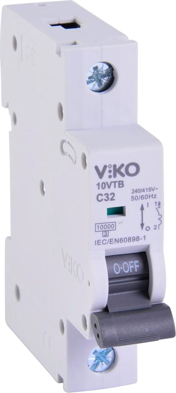 10VTB-1C32 Otomatik Sigorta 10KA C Tipi 1 Kutup 32A