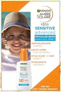 Ambre Solaire Sensitive Advanced Güneş Koruyucu Çocuk Sprey GKF50+ 200ML