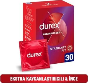 Yakın Hisset Ince Prezervatif 30'lu, Standart Fit