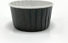 50'li Büyük Boy Xl Siyah Muffin Kek Kalıbı Cupcake Kapsülü Jumbo Kek Kapsülü , Airfryer Uyumlu
