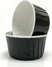 50'li Büyük Boy Xl Siyah Muffin Kek Kalıbı Cupcake Kapsülü Jumbo Kek Kapsülü , Airfryer Uyumlu