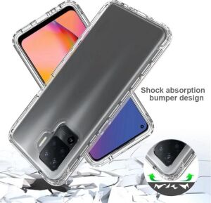 ile Uyumlu Şeffaf Clear Silikon Yüksek Kalite Darbeye Dayanıklı Şık Telefon Kılıfı (Oppo Reno 5 Lite)