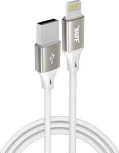 Buff BL71 USB To Lightning 2.4A 1.2m Örgülü Data ve Şarj Kablosu (Beyaz)