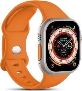 Apple Watch Ultra Için Kordon Activeflex Wristband Turuncu