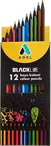 Blackline Boya Kalemi 12 Renk, Tam Boy