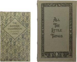 Creative Co-Op Mdf ve Kanvas Kitap, 2'li Set All The Little Things Saklama Kutusu, Doğal, 2