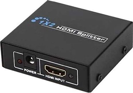 PX-5002 2 Port HDMI Splitter, 1 Giriş 2 Çıkış Adaptörlü HDMI Çoklayıcı, 1080P 2k 4K Fhd 3D Görüntü Dağıtıcı, Pc Laptop Uydu Alıcı Ps5 Xbox Dvr Nvr Tv Box Için Aynı Görüntü Ekran Çoğaltıcı