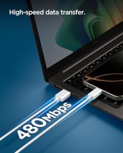 Usb-A To Usb-C 2 Metre Kablo 60W Güç/hızlı Şarj / 480 Mbps Data Aktarım Hızı Type-C Ekstra Dayanıklı - ACA08716