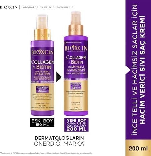 & Biotin Ekstra Hacim Sıvı Saç Kremi 200 ml - Ince ve Seyrek Saçlar