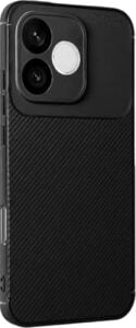 Honor 600 Lite ile Uyumlu Silikon Kılıf Kamera Korumalı Karbon Tpu Brimstone Ultra Slim Fit Delux Siyah