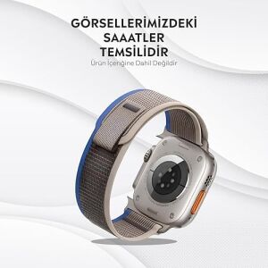 Apple Watch Series Se/11/10/9/8/7/6/5/4/3 ile Uyumlu Kumaş Kordon 49MM/46MM/45MM/44MM (Series 1-3 - 42MM)