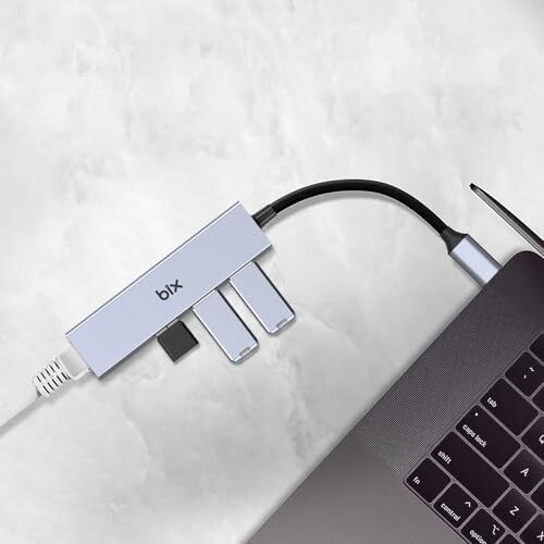 BXC06HB Type-C'den 3 Bağlantı Noktalı Gigabit Ethernet USB 3.2 Hub