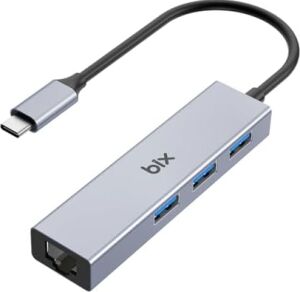 BXC06HB Type-C'den 3 Bağlantı Noktalı Gigabit Ethernet USB 3.2 Hub