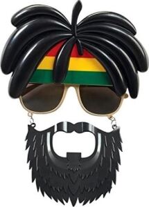 Rasta Peruklu Bob Marley Parti Gözlüğü