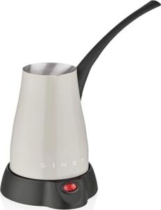 SCM-2960 Inox Elektrikli Cezve – Paslanmaz Çelik Türk Kahve Makinesi, Köpüklü ve Hızlı Pişirme Özellikli