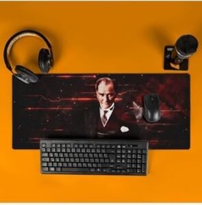 Atatürk Tasarımlı Ay Yıldız 70X30 Mousepad