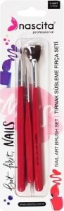 Nail Art Tırnak Süsleme Fırça Seti 3'lü - 06