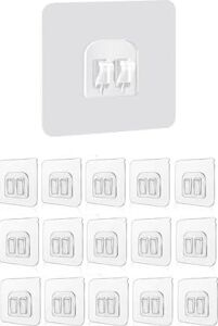 Smartizi 15'li Çiftli Banyo Köşe Rafı Yedek Sticker (60X60MM) - 15 Parça Dev Avantaj Paketi Güçlü Kanca Seti