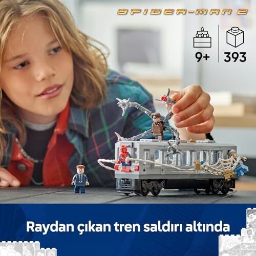 ǀ Örümcek Adam ile Doktor Oktopus Metro Sahnesi 76321 – Süper Kahraman Aksiyonunu Seven 9 Yaş ve Üzeri Çocuklar Için Koleksiyonluk Yapım Seti, Eğlenceli Oyunlar Için Hediye Fikri (204P)