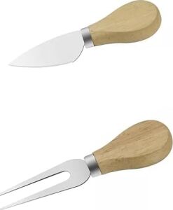 Bambu Peynir Sunum Tabağı, 3 Parça Peynir Bıçağı ve Çatalı Seti, Toplam 4 Parça, Doğal ve Şık Bambu Peynir Tabağı, Kaliteli Sunum Seti 38X19 cm Ebatlarında