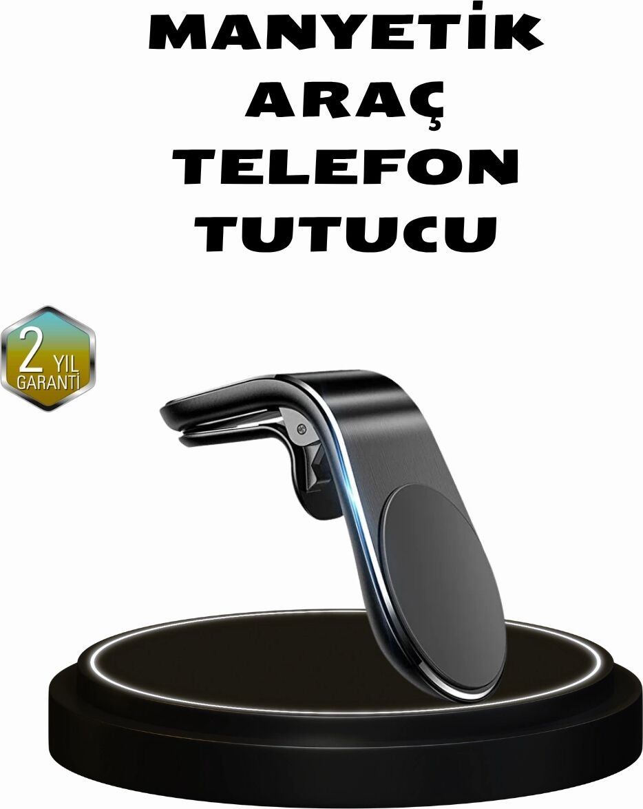 360° Dönebilen Manyetik Araç Telefon Tutucu Sarsıntısız ve Şık Tasarımlı