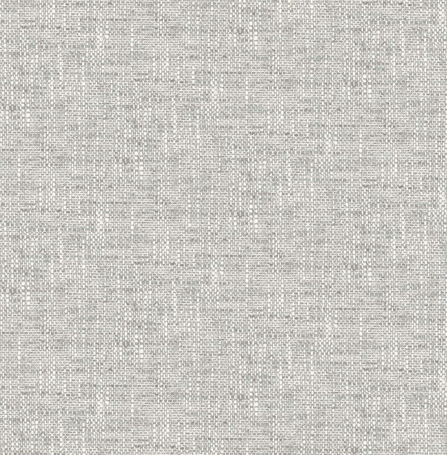 Nuwallpaper NU2873 Poplin Texture Peel & Stick Duvar Kağıdı, Gri