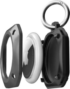 Tagsafe Proshield Taşınabilir Anahtarlık Airtag Uyumlu Kılıf (Black)