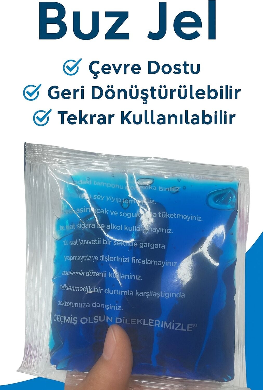 Soğuk Sıcak Kullanıma Uygun 5 Adet Jel Kompres – Termojel Paket