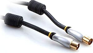 HY-P610, RG6U6 F M To 9.5 Tv F Kablo, 1.5 M, Beyaz