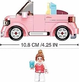 Mini Handcraft Party Car Pembe Yapım Seti, 245 Parça