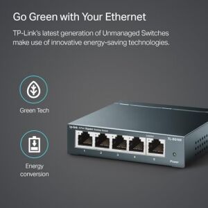 TL-SG105, 5-Port 10/100/1000MBPS Gigabit Siwtch