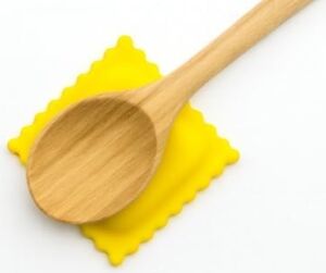 Spelt Ravioli Şeklinde Silikon Tezgah Üstü Kirli Kaşıklık Kaşık Altlığı